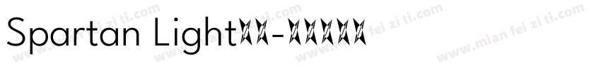 Spartan Light字体字体转换